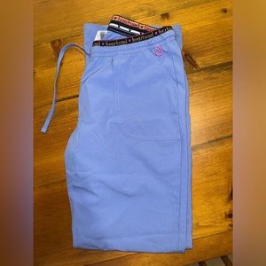 Heart soul blue/purple scrub pants
